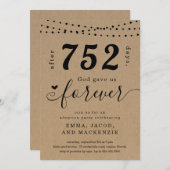 Uitnodiging tot feestdag / Gotcha Day (Voorkant / Achterkant)