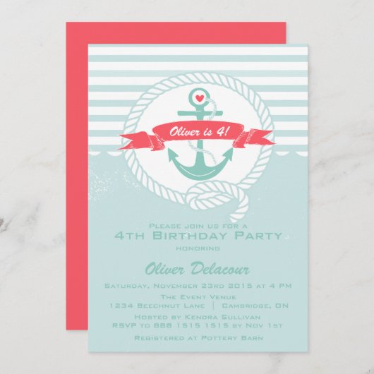 Uitnodiging tot feestdag in de britse krant Rustic (Voorkant / Achterkant)