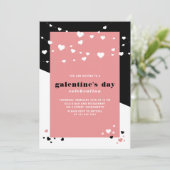 Uitnodiging tot feestdag in Galentine (Staand voorkant)