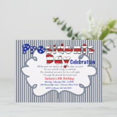 Uitnodiging tot feestdag president (Staand voorkant)