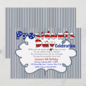 Uitnodiging tot feestdag president (Voorkant / Achterkant)