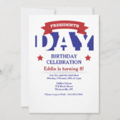 Uitnodiging tot feestdag presidenten (Voorkant)