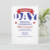 Uitnodiging tot feestdag presidenten (Staand voorkant)