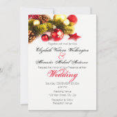 Uitnodiging tot feestelijke kerstfeestdag voor bru (Voorkant)