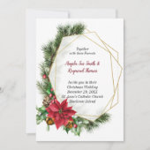 Uitnodiging tot feestelijke kerstfeestelijke Geome (Voorkant)