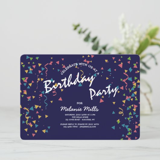 Uitnodiging tot feestvieren (Staand voorkant)