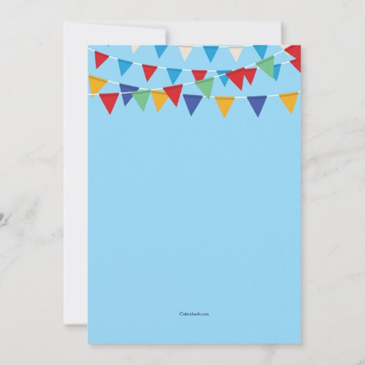 Uitnodiging tot feestvieren afstuderen (Achterkant)