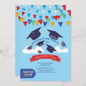 Uitnodiging tot feestvieren afstuderen (Voorkant / Achterkant)