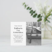 Uitnodiging tot feestvieren vaderdag (Staand voorkant)