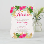 Uitnodiging tot flitsen voor tropisch geluid (Staand voorkant)