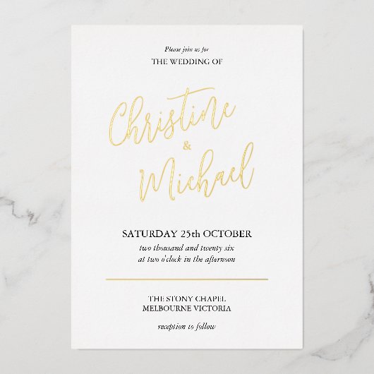 Uitnodiging tot Folie (Voorkant)