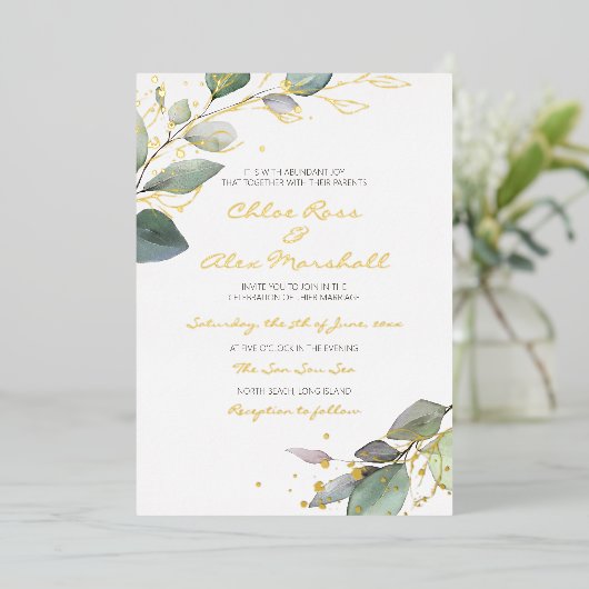 Uitnodiging tot Folie (Staand Voorkant)