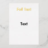 uitnodiging tot folie (Voorkant)