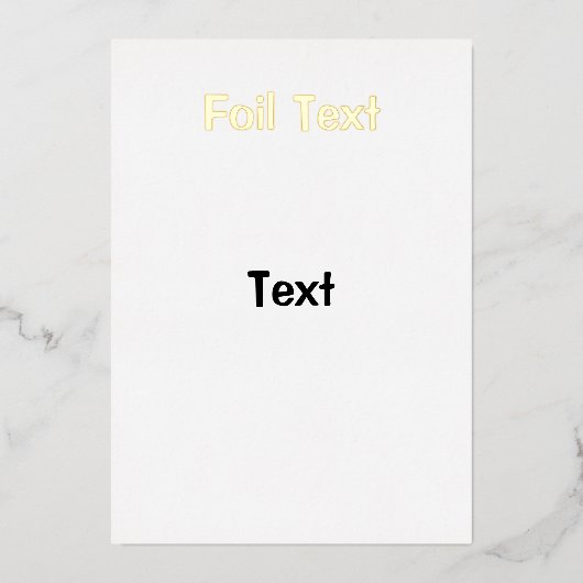 uitnodiging tot folie (Voorkant)