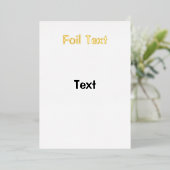 uitnodiging tot folie (Staand Voorkant)