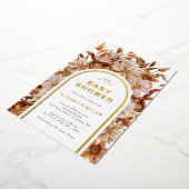 Uitnodiging tot Folie Baby shower (Gedraaid)