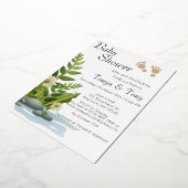  uitnodiging tot Folie Baby shower tuin (Gedraaid)