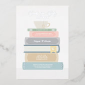 Uitnodiging tot Folie boekje Baby shower (Voorkant)