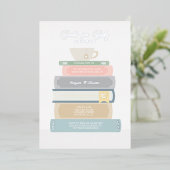 Uitnodiging tot Folie boekje Baby shower (Staand Voorkant)