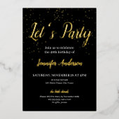 Uitnodiging tot Folie op jaardag (Voorkant)