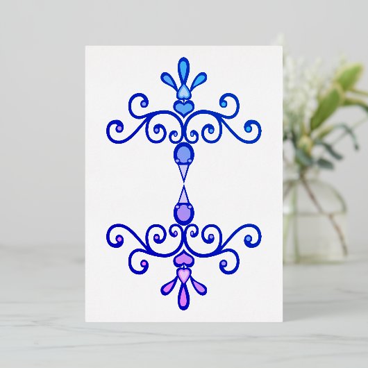 Uitnodiging tot Folie Tortelduifjes (Staand Voorkant)