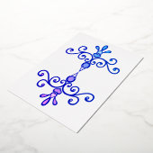 Uitnodiging tot Folie Tortelduifjes (Gedraaid)