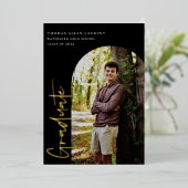 Uitnodiging tot Folie van Afstuderen van de Foto S (Staand Voorkant)