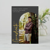 Uitnodiging tot Folie van Afstuderen van de Foto S (Staand Voorkant)