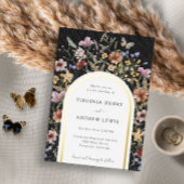 Uitnodiging tot Folie van Black Arch Wedding