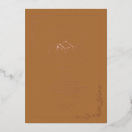 Uitnodiging tot Folie van de Goldenrod Wedding