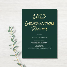Uitnodiging tot Folie van de Groene Graduation Par