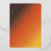 Uitnodiging tot Folie van Elegant Spider Web Hallo (Achterkant)