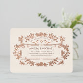 Uitnodiging tot Folie van het huwelijk (Staand Voorkant)
