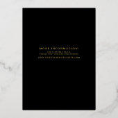 Uitnodiging tot Folie van het moderne monogram huw (Achterkant)