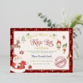 Uitnodiging tot Folie van het Nice-lijstcertificaa (Staand Voorkant)