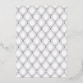 Uitnodiging tot Folie van het zwarte en Lila Flora (Achterkant)