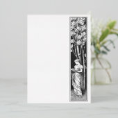 Uitnodiging tot Folie van klassieke vrouwenkring (Staand Voorkant)