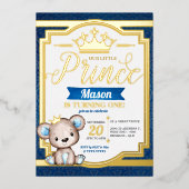 Uitnodiging tot Folie van Koninklijke Prins Birthd (Voorkant)