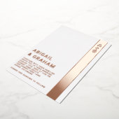 Uitnodiging tot Folie van Monogram Weddenschappen (Gedraaid)