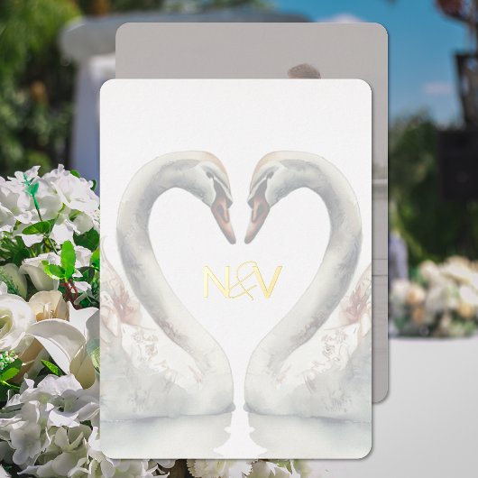 Uitnodiging tot Folie van Monogram Weddenschappen