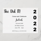 Uitnodiging tot Folie van opgeleide Afstuderen voo (Achterkant)