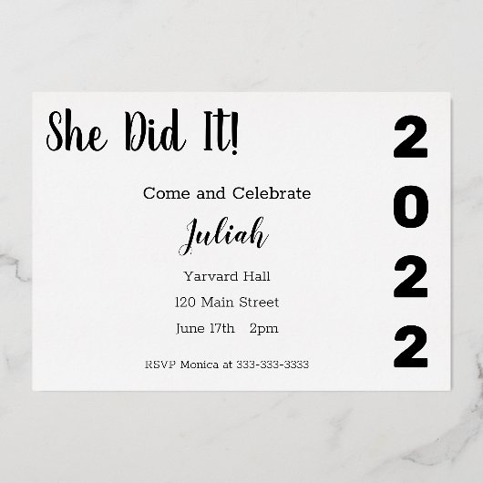 Uitnodiging tot Folie van opgeleide Afstuderen voo (Achterkant)