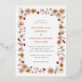 Uitnodiging tot Folie van Rustic Wedding