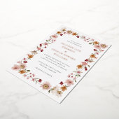 Uitnodiging tot Folie van Rustic Wedding (Gedraaid)