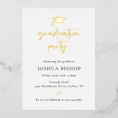 Uitnodiging tot Folie van scripted Graduation Part (Voorkant)