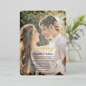 Uitnodiging tot Folie van speciale bruiloft twee f (Staand Voorkant)