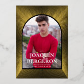 Uitnodiging tot Folie van Starburst Afstuderen (Voorkant)