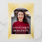 Uitnodiging tot Folie van Starburst Afstuderen (Voorkant)