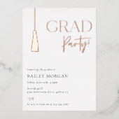 Uitnodiging tot Folie van Tassel Afstudeerder afst (Voorkant)