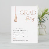 Uitnodiging tot Folie van Tassel Afstudeerder afst (Staand Voorkant)